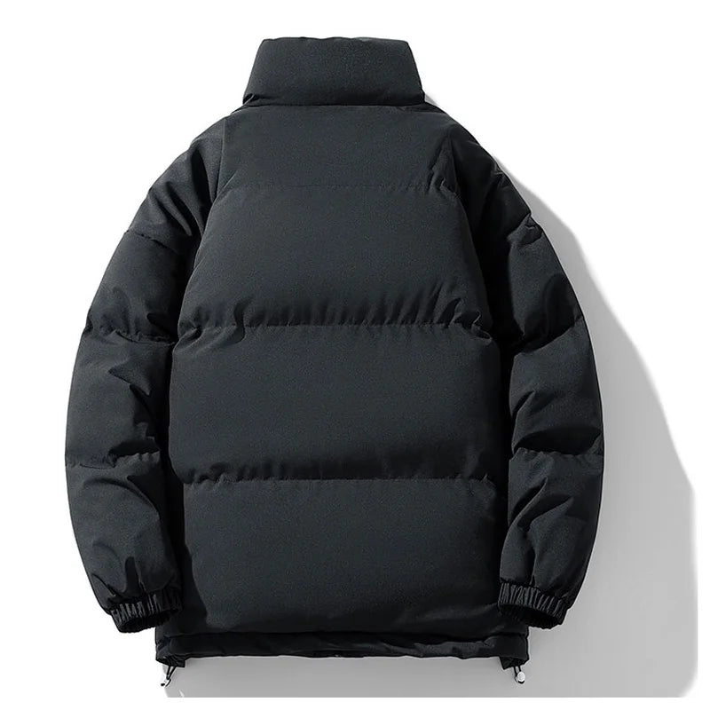 8XL Puffer Jacket Men Thick Warm Parka Plus Size Quilted Jacket Solid Outwear Coats Loose Cotton-padded Men's Clothing Top