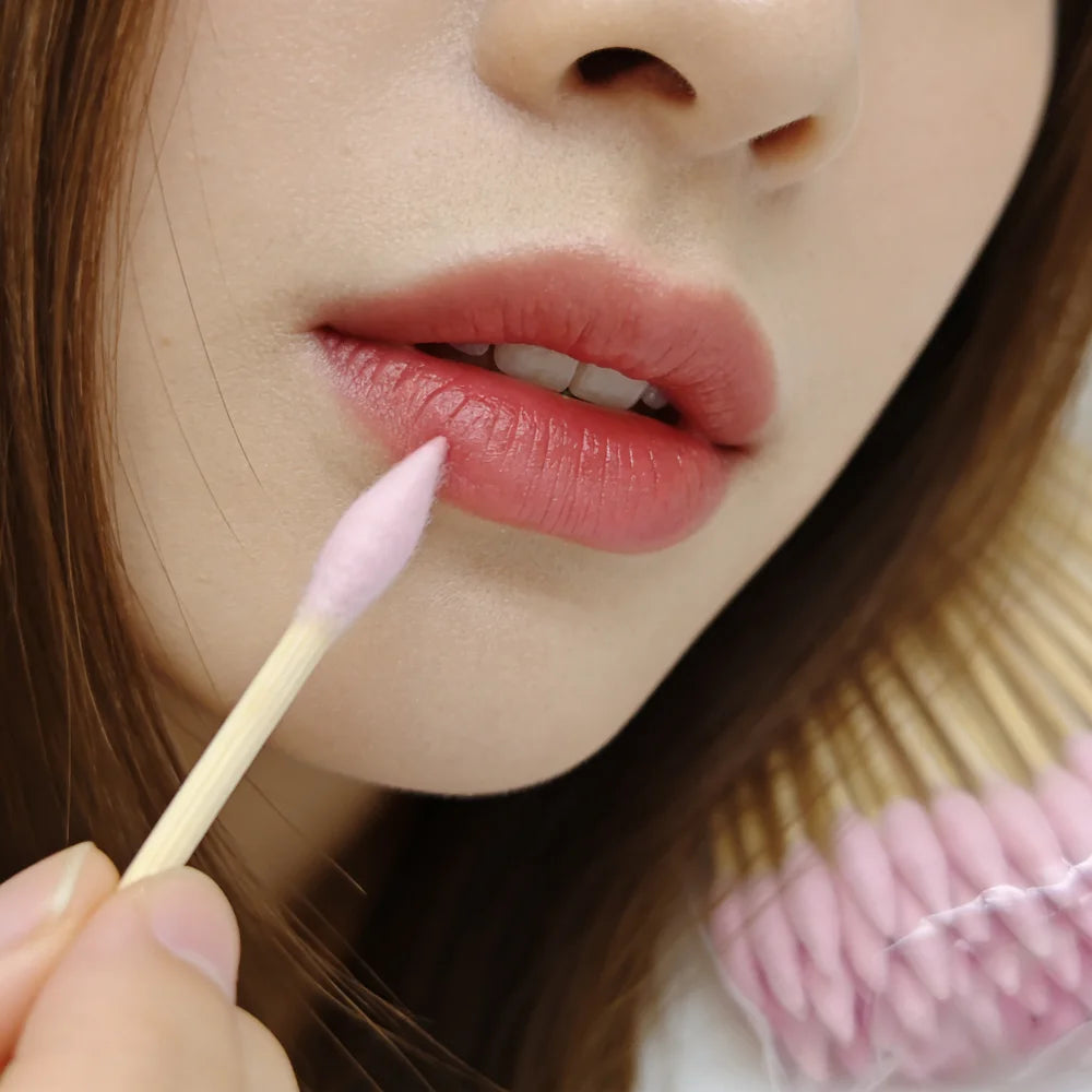 100/300/500pcs Double Pointed Cotton Swab Applicators - 6 Inch Long Cotton Swabs for Tattoo, Cleaning, Makeup & Ear Cleaning