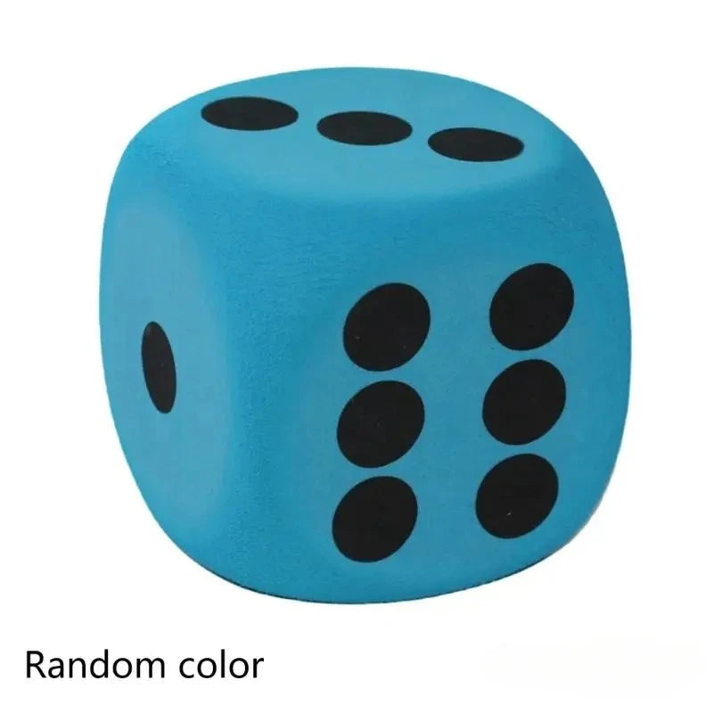 1PC 80mm Large Foam Dot Dices Six Sides Dices Kids Counting Toy Learning Aids for Class Board Game Classroom Math Teaching