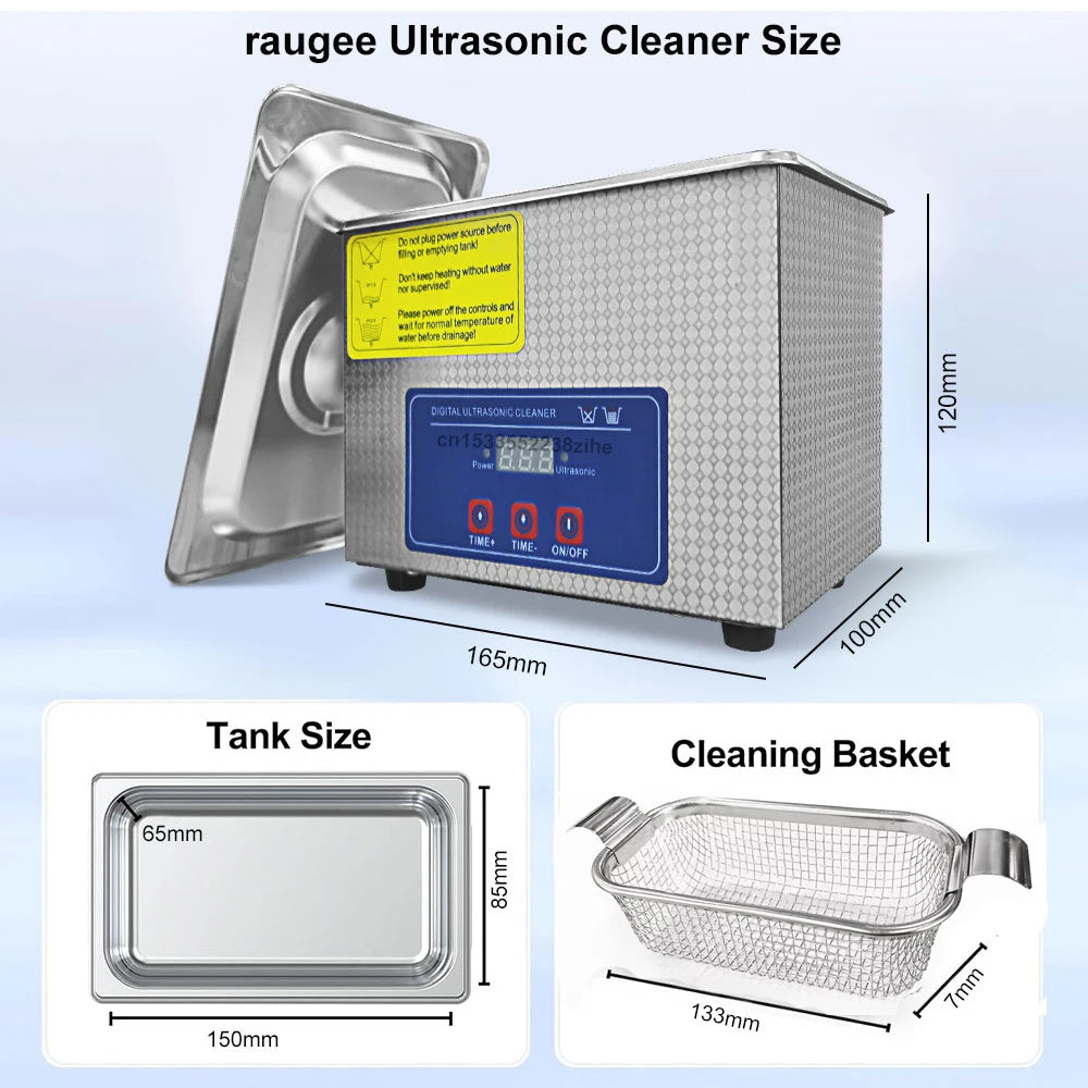 Ultrasonic Cleaner 40KHZ Home Ultrasound Cleaning Machine For Jewelry Glasses Washing Bath Watches Denture Ultrasonic Cleaner