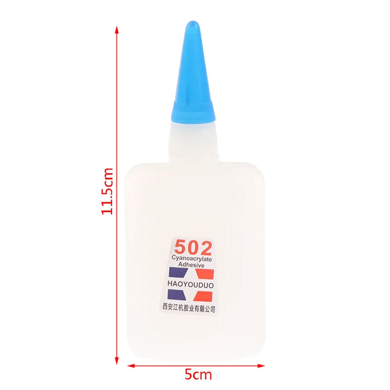 50ml Quick-drying Super Glue 502 Instant Strong Adhesive Toys Crafts Shoes Paper Wood Plastic Fast Repairing Glue Universal
