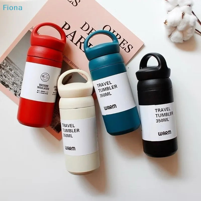 ✔500ml Portable Vacuum Insulated Tumbler – Leak-Proof Travel Water Bottle with Handle