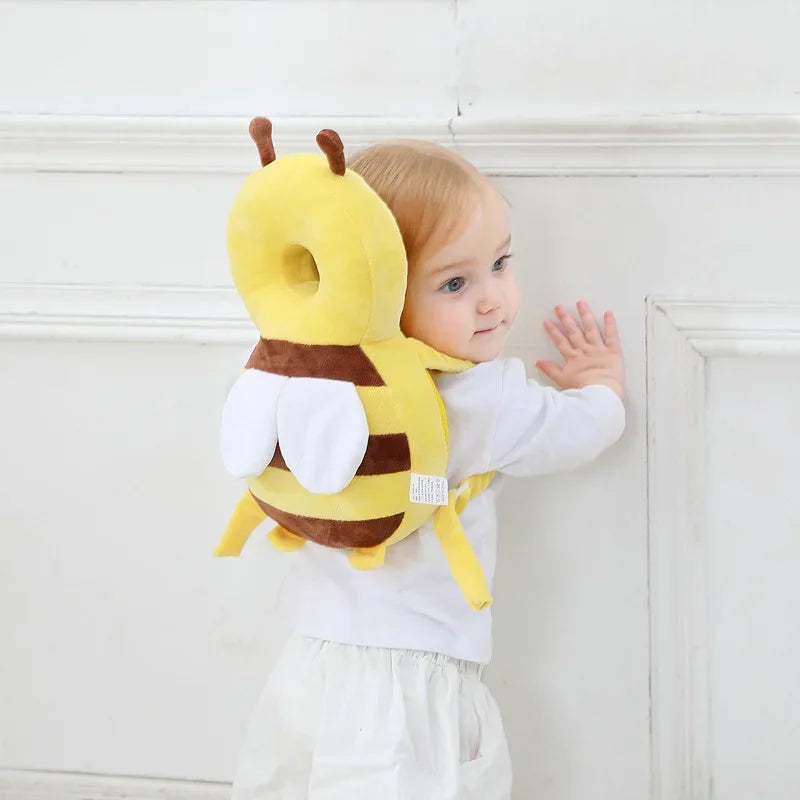 Head Back Protector Baby Protect Pillow Learn Walk Headgear Prevent Injured Safety Pad  prevention Fall Cartoon Bee Kids Pillows