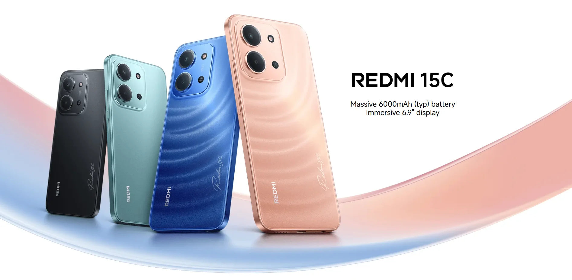 EU Redmi 15C Mobile Phone EU Version MediaTek Helio G81 Ultra 50MP AI Dual Camera 6.9" 120Hz Display 6000mAh Battery No Charger