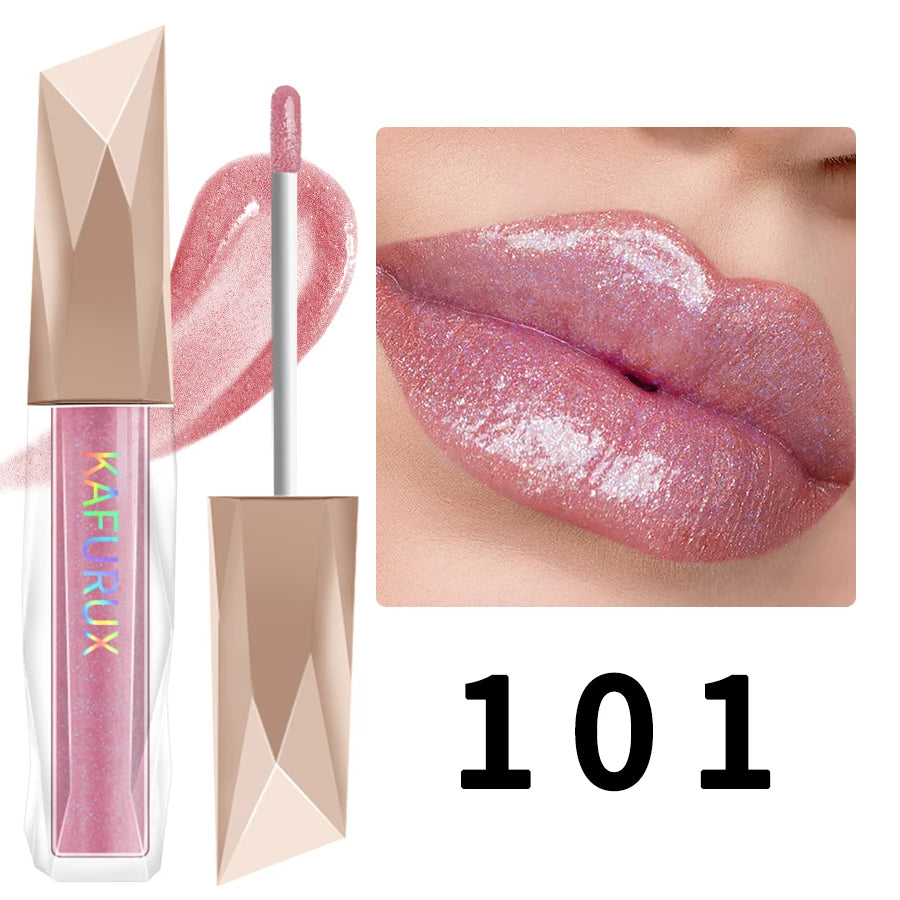 1PC Shimmer Lip Gloss For Fuller Lip Effect, Moisturizing Lip Care  Lip Essence Long Lasting Lip Glaze Sexy Lips Makeup Pink Red