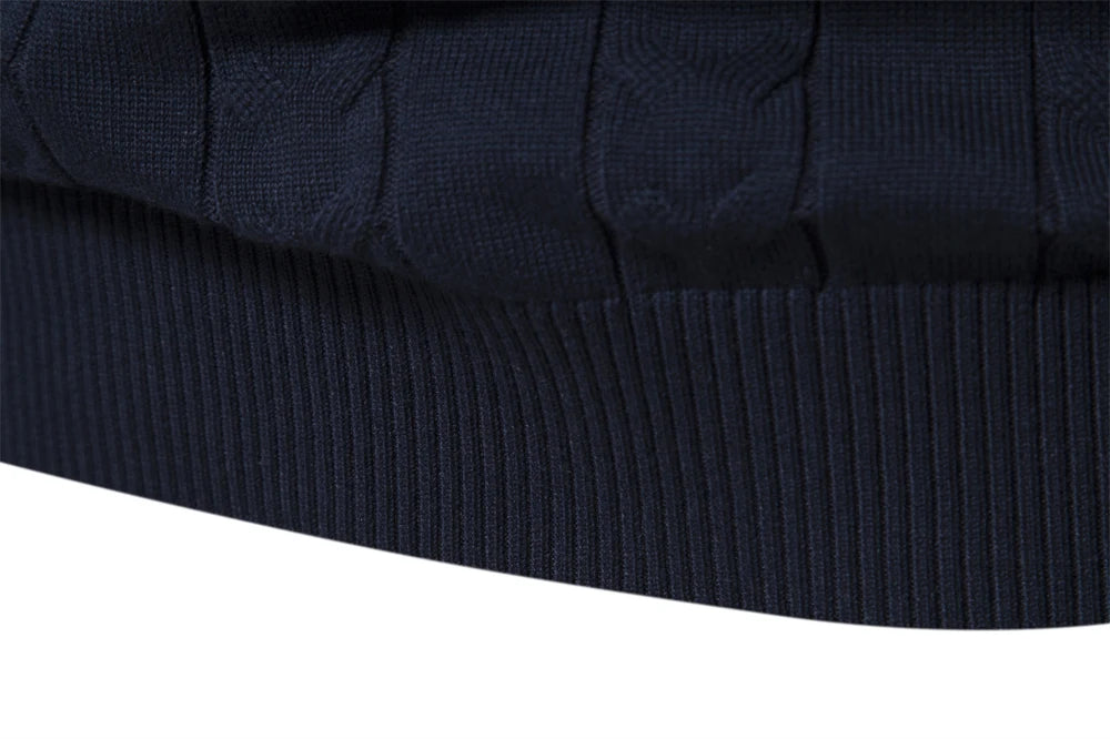 2023 New Autumn High Quality Zipper Pullers Men Warm Winter Cotton Sweaters for Men Ethnic Patterns Casual Mens Sweater