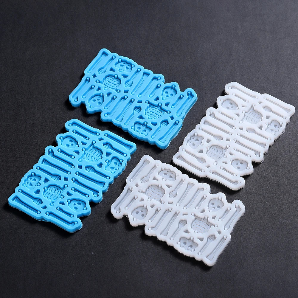 Skeleton Bat Earring Silicone Mold DIY Epoxy Resin Mold Necklace Bracelet Pendant Jewelry Making Handmade Crafts Halloween Decor