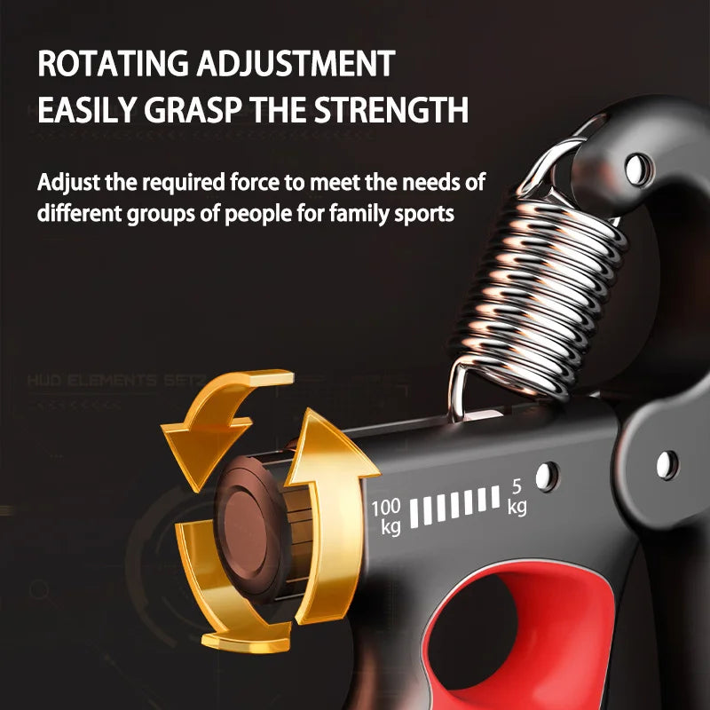 5-60/100/150kg Grip Strength Gym Wrist Expander Hand Strengthener Adjustable Muscle Recovery Fitness Hand Strength Exercise