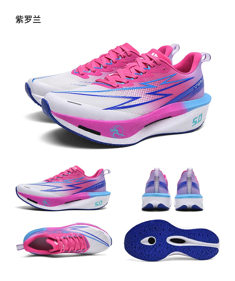 Men Sports Speciality Running Shoes Marathon Carbon Board Breathable Light Comfortable Women Athletic Nonskid Sneakers 2026 New
