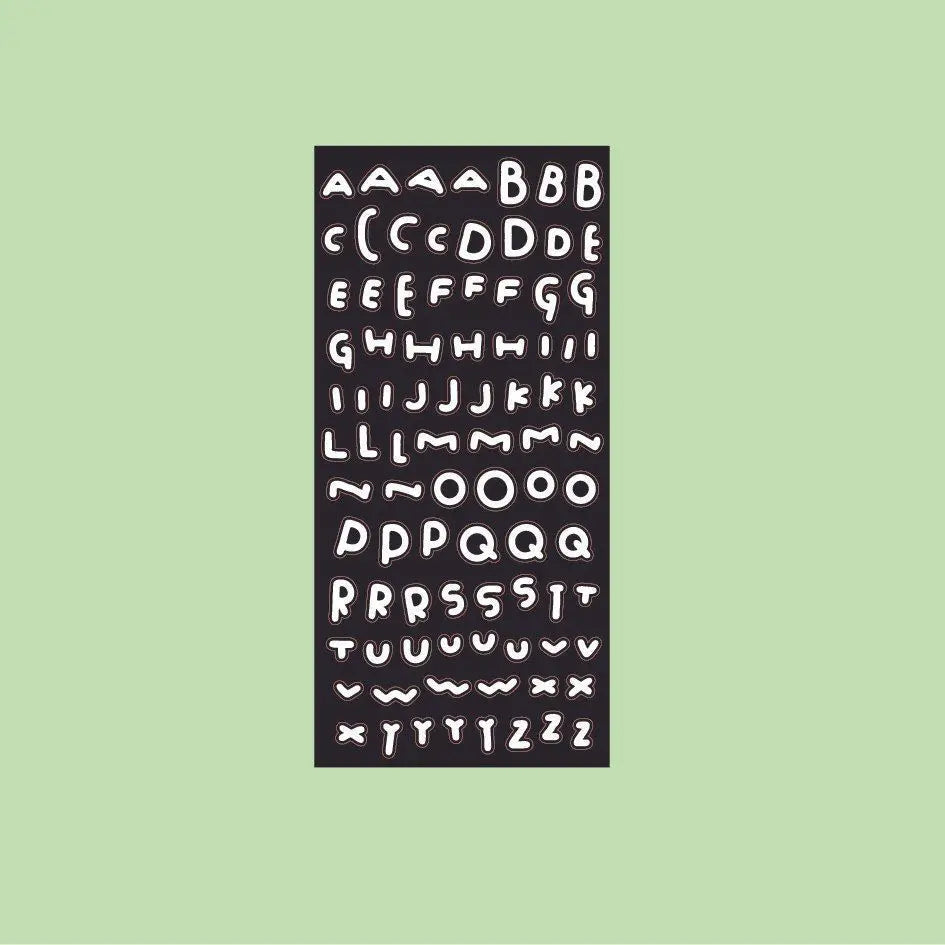 1 Piece INS New Letter Stickers Cute DIY Decals for Journal Card Making Csrapbook Sticker Stationery