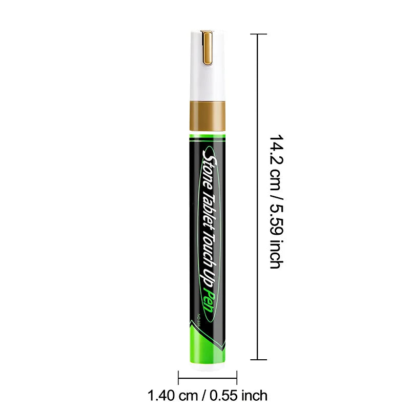 1PCS Professional Gold Tombstone Repair Pen 3mm Waterproof Metallic Inscription Marker Large Capacity Grave Stone Restoration