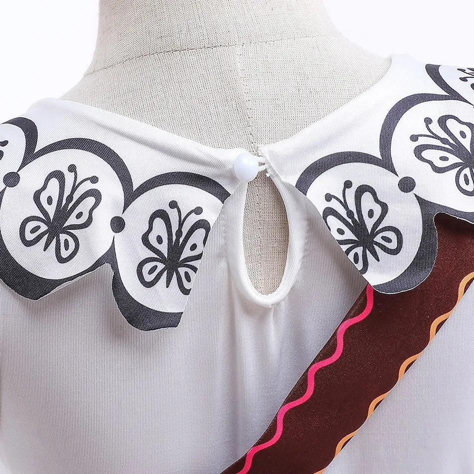 Children Princess Dress Kids Flower Madrigal Cosplay Costume Girls Mirabel Christmas Halloween Clothes Summer Outfit 2-10 Years