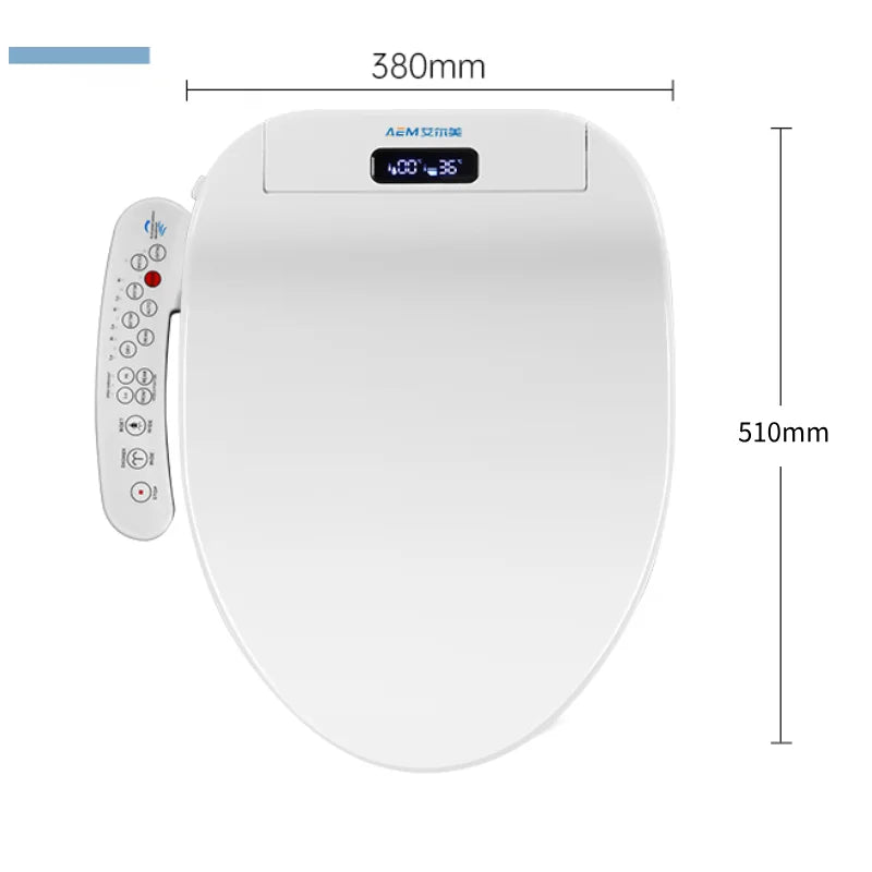 Smart Bidet Toilet Seat, Instant Heating, Warm Water Wash, Heated Seat, Warm Air Dryer, Self-Cleaning Nozzle, LED Night Light