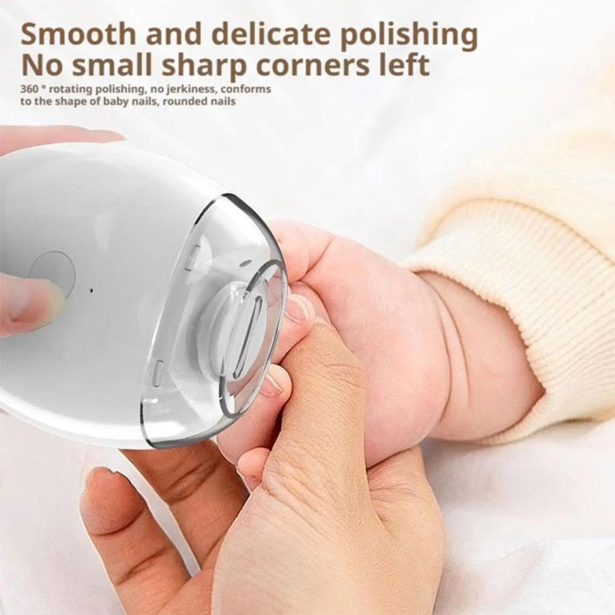Electric Nail Clipper 3 Speeds Manicure Tools with File Attachment Nail Trimmer with Light for Home Salons Travel Daily