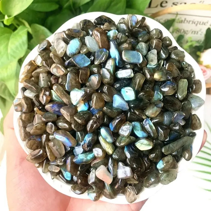 100g Amethyst/Colorful Fluorite/Botswana Agate Semi Tumbled Gemstone Mini Chips 5 - 8mm