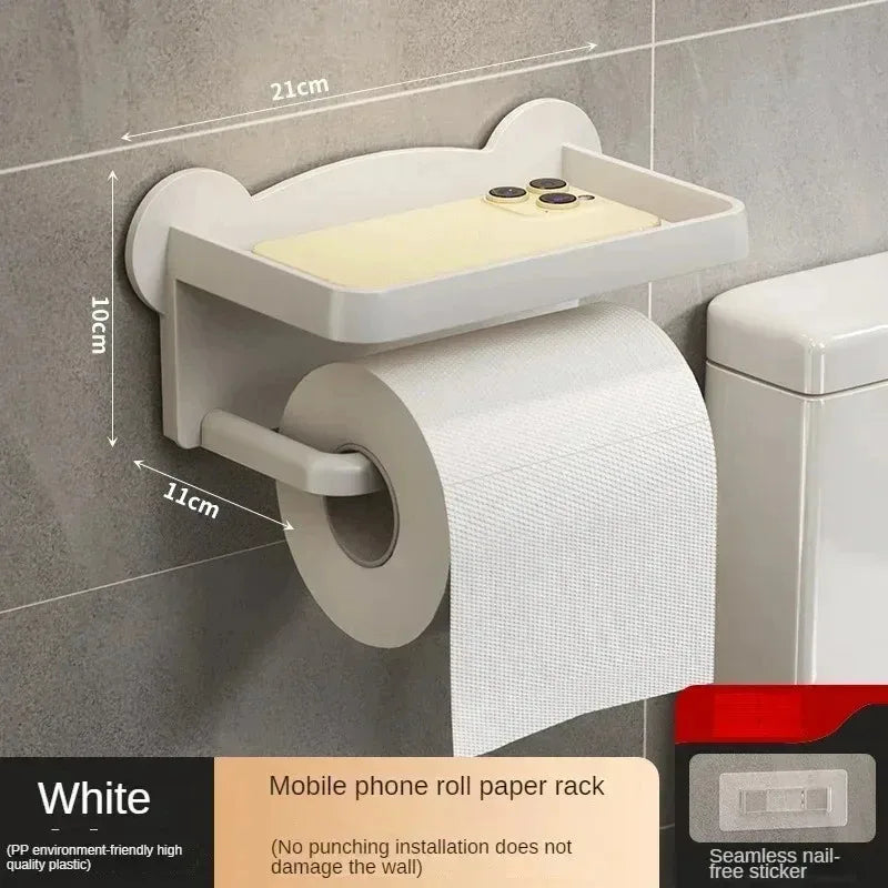 Aluminum Alloy Toilet Paper Holder Tissue Rack Bathroom Tissue Holder for Bathroom Storage Shelf Bathroom Accessories