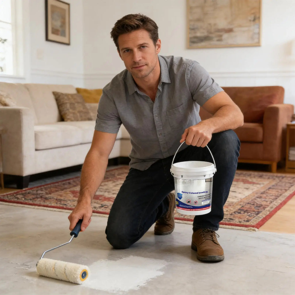 Epoxy Colored Sand Self Leveling Floor Paint Quick Drying Marble Cement Paint Durable Long-lasting Protection Wear Resistance