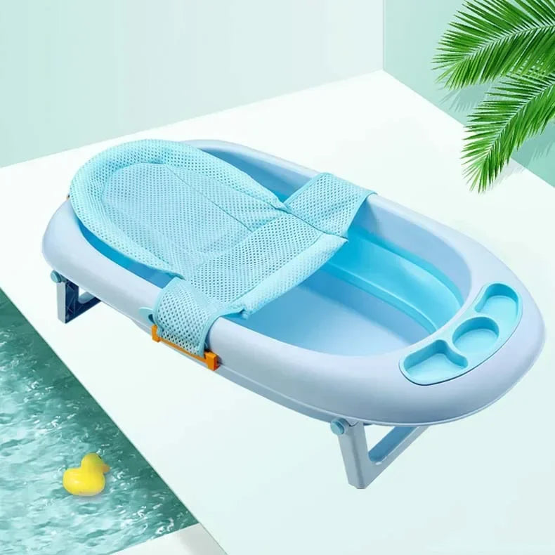 Baby Bath Cushion Pad Newborn Bathtub Mat Infant Bath Supporter Net Baby Universal Nonslip Floating Bathing Tub Shower Mesh Seat