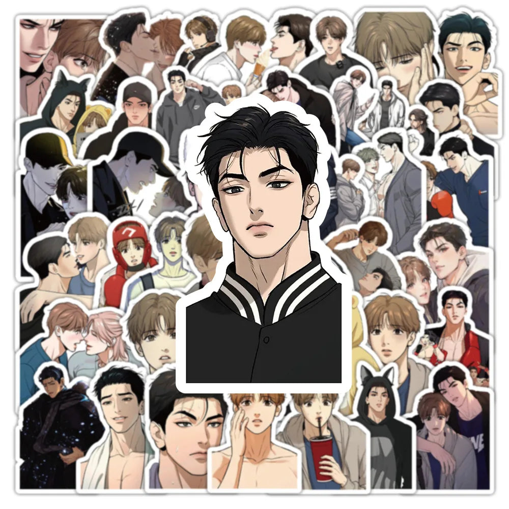 50Pcs Korean Manwha Jinx Sticker Joo Jaekyung Kim Dan DIY Stickers Skateboard Motorcycle Suitcase Decor Phone Laptop Decals