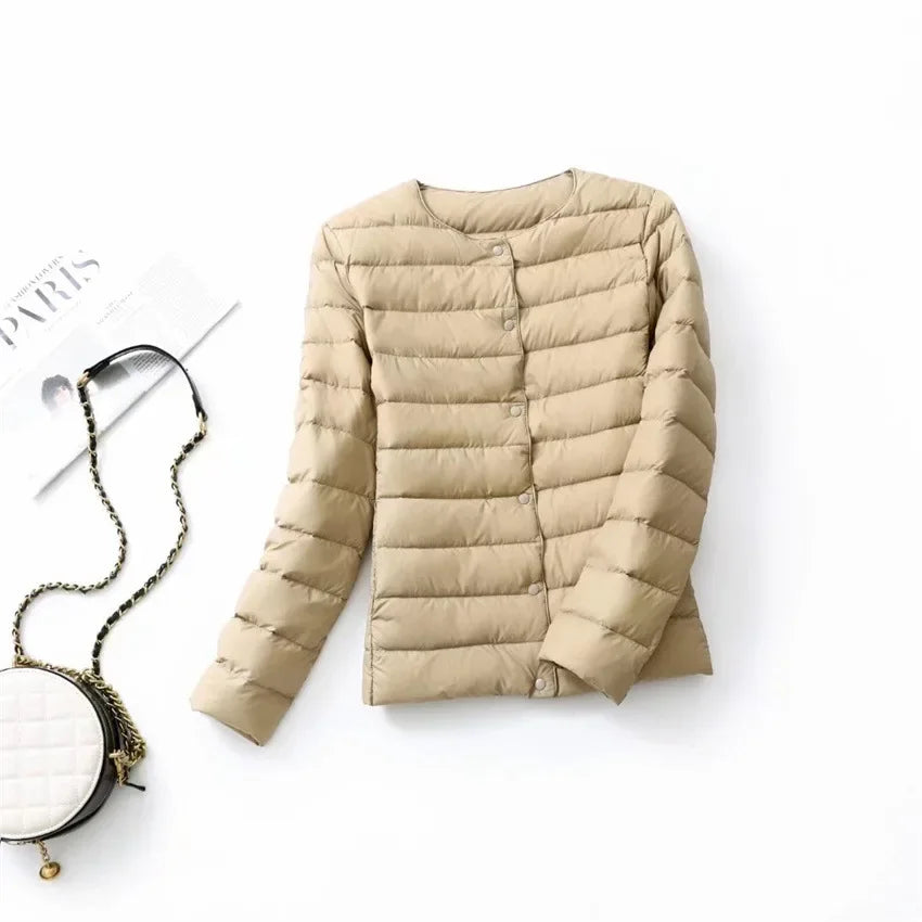 Women's Down Jackets Plus Coats Light Duck Down Jacket Women Matt Fabric Lightweight Coat Warm Female Windbreaker Parka