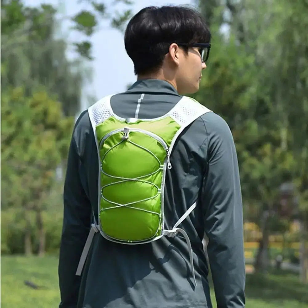 Waterproof Polyester Running Water Bottle Storage Vest Breathable With Phone Holder Marathon Hydrating Backpack Reflective
