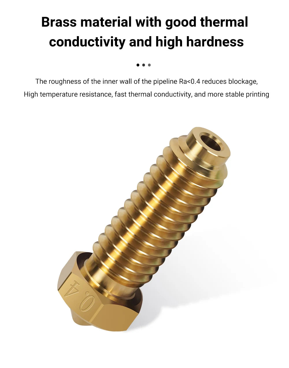 Volcano Nozzles For Anycubic Kobra 2 Neo Nozzle 0.4mm Brass Hardened Steel Nozzle For Anycubic Kobra 2 Pro/Plus 0.2 0.6 0.8mm