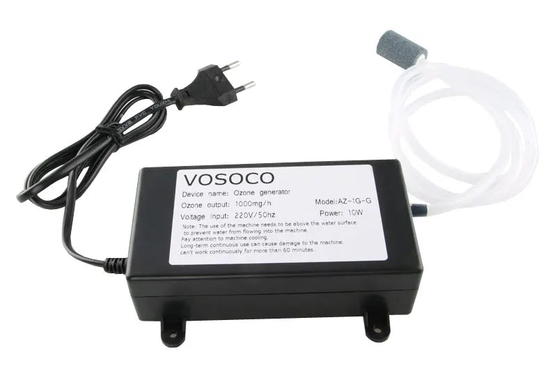 VOSOCO 1000mg Ozone Generator Ozonizer Water Air Purifier cleaner Fruit Vegetable Meat Clean Kitchen Toilet Deodorize 220V 110V