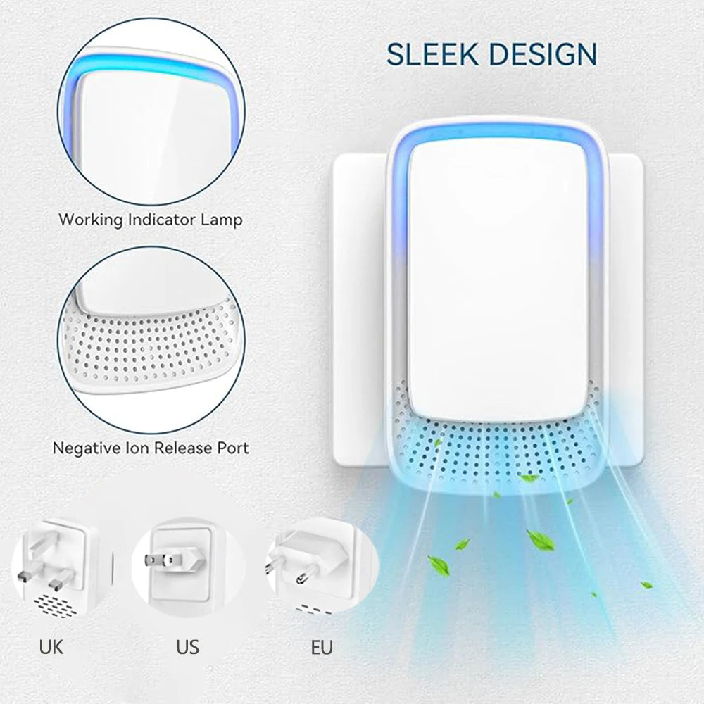 Air Purifier Air Cleaner For Home Mini Air Fresheners Deodorizer Negative Air Ionizer Portable ,Office,Pets,Smokers,Toilet