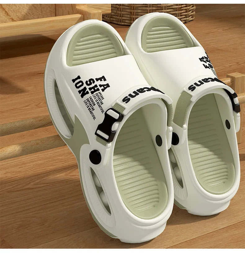 Men Fashion Sport Slippers Indoor Outdoor Sandals Beach Flip Flop Thick Sole Male Slides Summer Non-Slip Men Shower Slippers