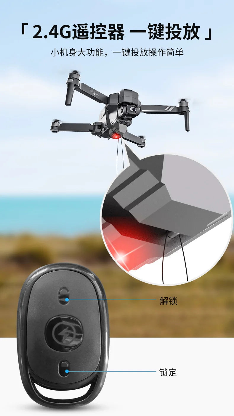 Sistema de Lançamento por Drone para DJI Mini 3 Pro/Mini 3/ Mini 2 SE/Mavic 2/2S /Phantom 3 4/4 Pro para Cenários de Casamento, Pesca e Resgate