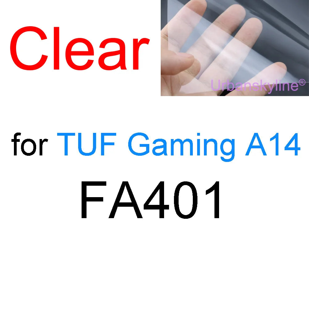 Screen Protector for ASUS TUF Gaming F15 F16 F17 FX507 FX607 A14 A15 A16 A17 A18 FA507 FA607 HD Clear Matte Frosted Skin Film