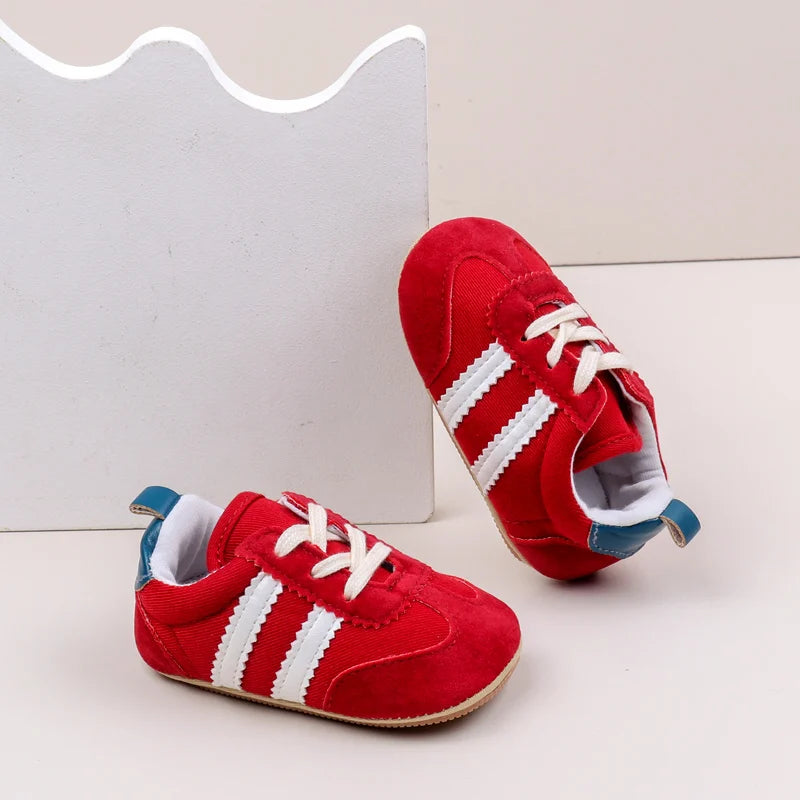 Sapatilhas Desportivas Casuais de Bebé em Alta, Primavera e Outono, Rapazes e Raparigas, Sola em PVC de Alta Qualidade, Sapatos de Pré-caminhada Antiderrapantes BLS4034