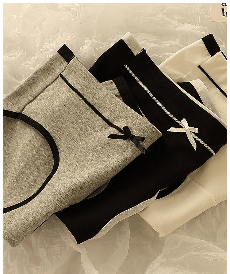 Women'S Underwear Set Breathable Full Panties For Girls Soft High Waist Briefs Student Style Pcs Antibacterial Ice Silk