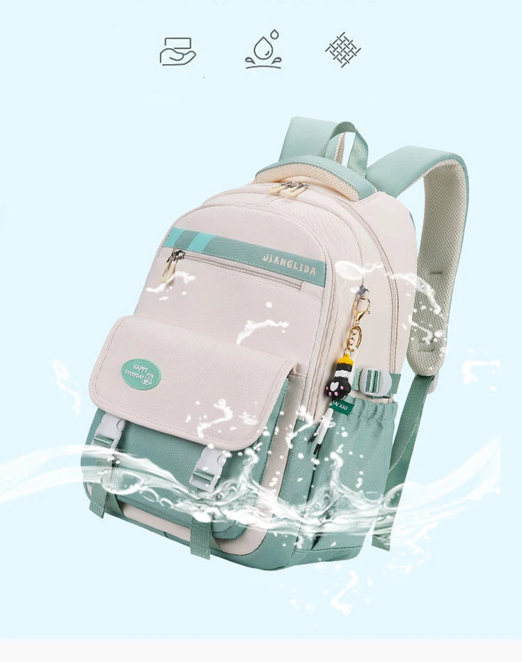 Backpack Children School Bag Back Pack For Boy Girl Kid Child Teenager Class Schoolbag Primary High Bookbag Female Women Teens