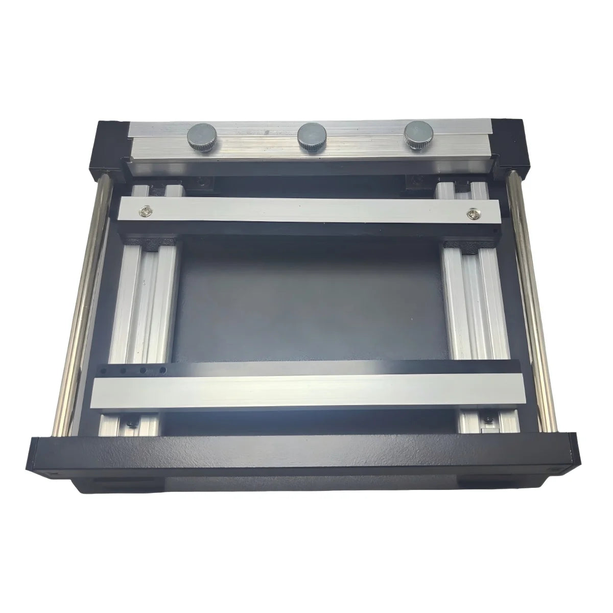 100*100mm SMT Steel Mesh Solder Steel Sheet PCB Solder Paste Printing Manual Micro Screen Printing Machine Printing Table