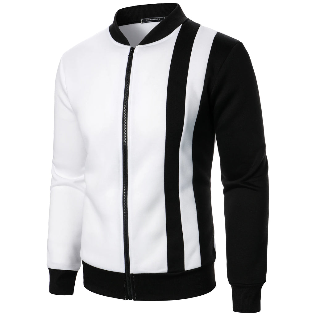 Blazer de ginásio casual de manga comprida com fecho para primavera/outono