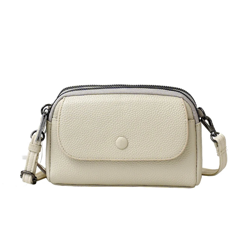 100% Genuine cowhide Women's Leather Mobile Phone Bag Crossbody Bags For Women Bag Designer Crossbody Bag Messenger Bags Sac