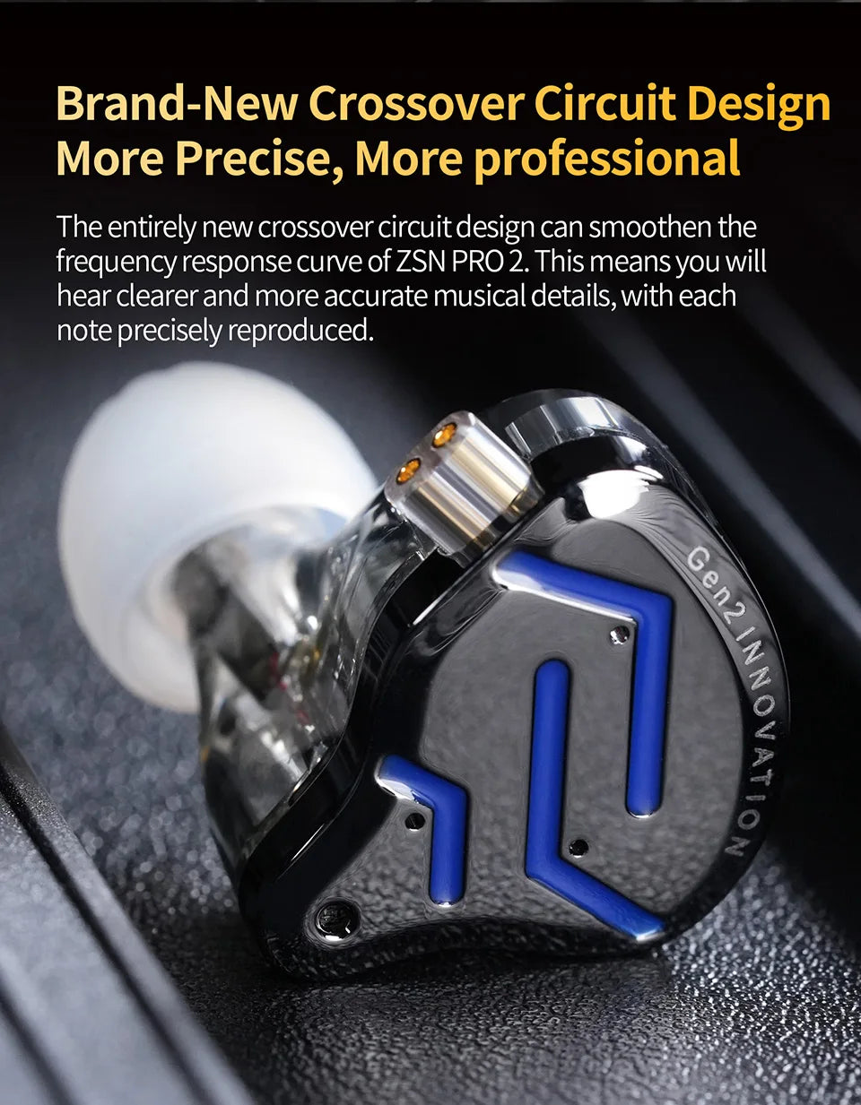 KZ ZSN Pro 2 Hybrid Drive 1BA+1DD In Ear Metal Earphones HIFI Bass Headset Monitor Earbuds Sport Noise Cancelling Headphone