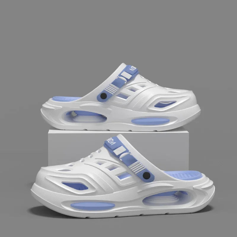 2026 Men's And Women's Cave Shoes Fashion Breathable Sandals With Removable Insoles Non-slip Cushioned Thickened Soft Slippers
