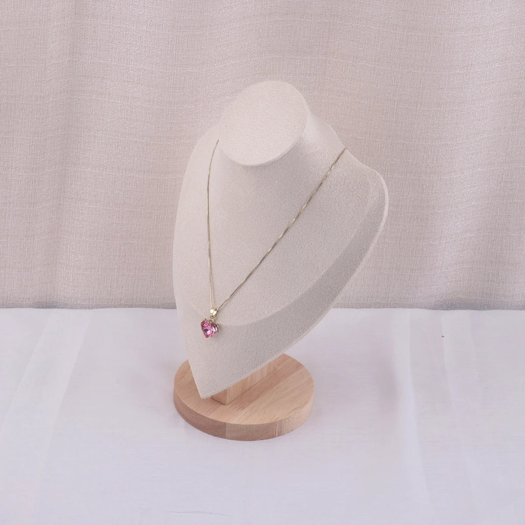 Velvet Portrait Necklace Display Pendant Organizer Jewelry Display Stand Jewelry Mannequin Bust Necklace Pendant Window Display