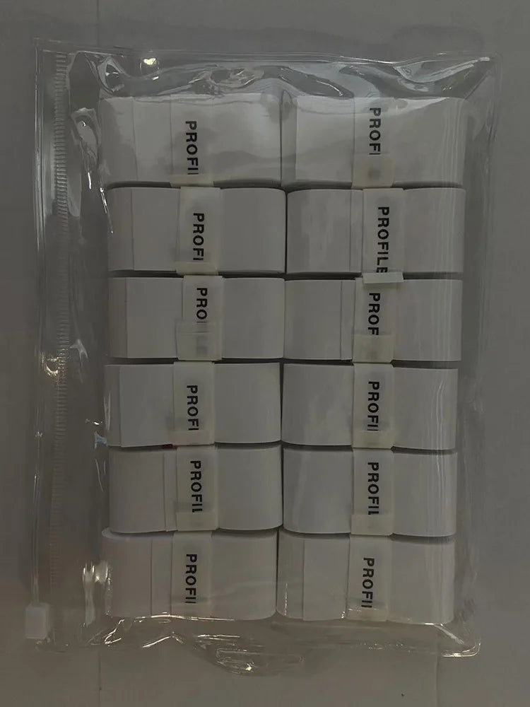 12pcs New Style Laminated Sticky Tennis Badminton Racket Overgrip Fishing Rod Wrapping Tape Quick-drying Breathable