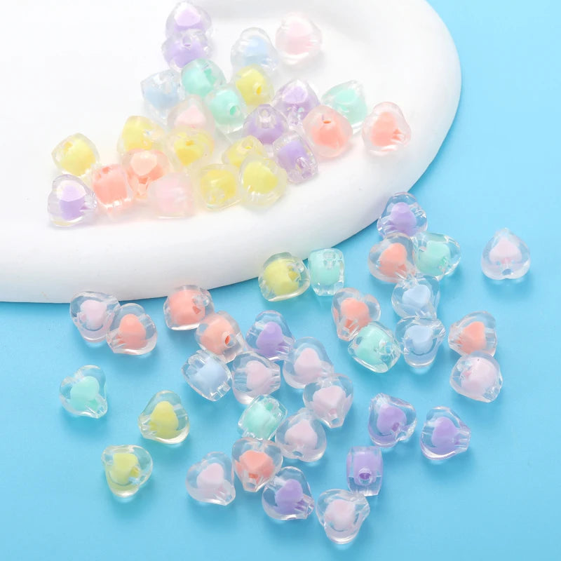50-100pcs Acrylic Star Candy Color Bead Charms Loose Spacer BeadsBracelet Necklace Beads For Jewelry Making DIY Accessories W334