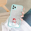 Christmas Matte Hard Phone Case for iPhone 17 7 8 Plus SE2 11 12 13 14 15 16 Pro Max Mini  New Year Gift Lovely Cover Fundas