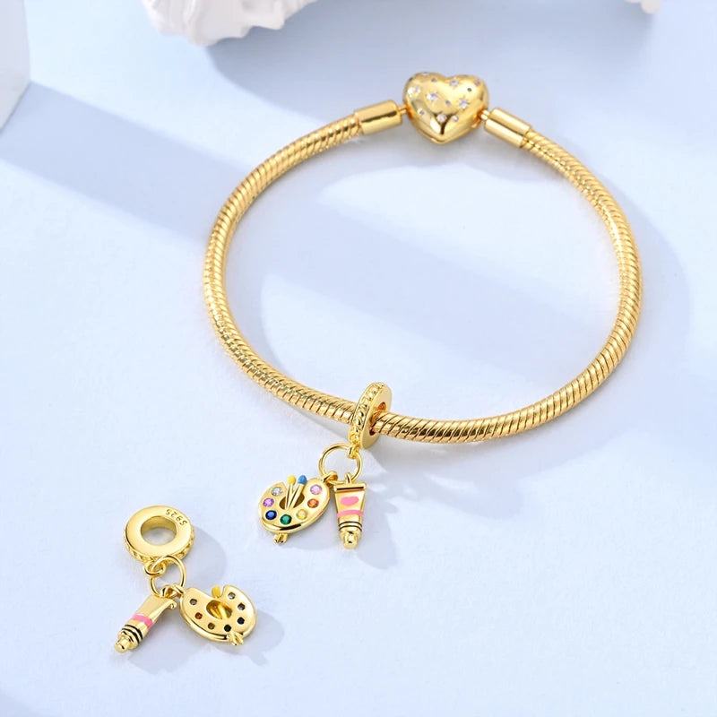 New Original Charm Beads 925 Sterling Silver Butterfly Hot Air Balloon Dangle For Bracelet Women Girl Fine DIY Jewelry Gift