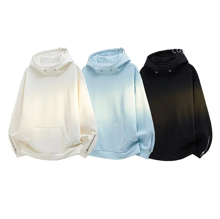 Men Sweatshirts Washed Hoody Vintage Streetwear Baggy Fashion Harajuku Female Casual Hoodies