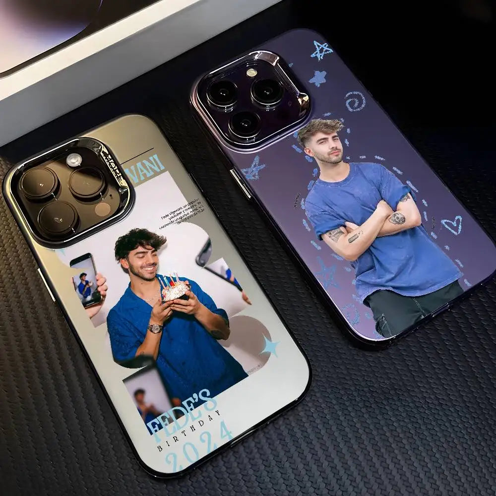 Fede V-vigevani Para Singer Phone Case For IPhone 17 16 15 14 13 12 11 Pro Max Air Multicolor Matte Laser Metallic Aurora Funda