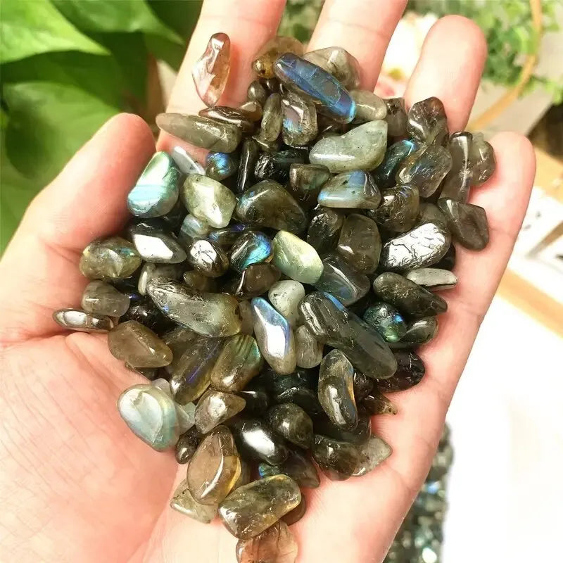 100g Amethyst/Colorful Fluorite/Botswana Agate Semi Tumbled Gemstone Mini Chips 5 - 8mm