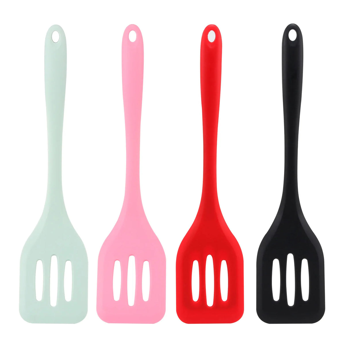 Kitchen Silicone Turners Gadgets Spatula Egg Fish Frying Pan Scoop Fried Shovel Slotted Turners Kitchen Tools Cooking Utensils