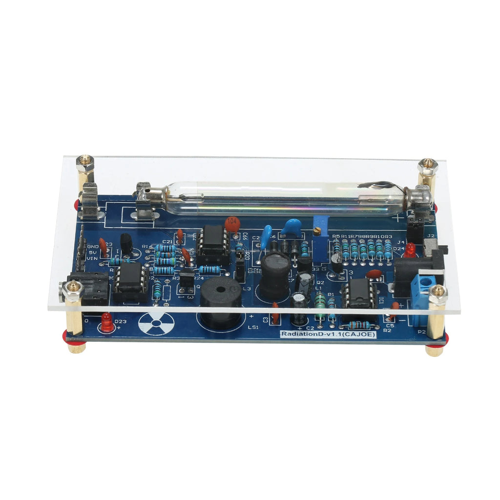 Assembled Radiation Detector System, DIY Miller Tube Tube Nuclear Radiation Detector Geiger Counter Kit Module Experimental Modu