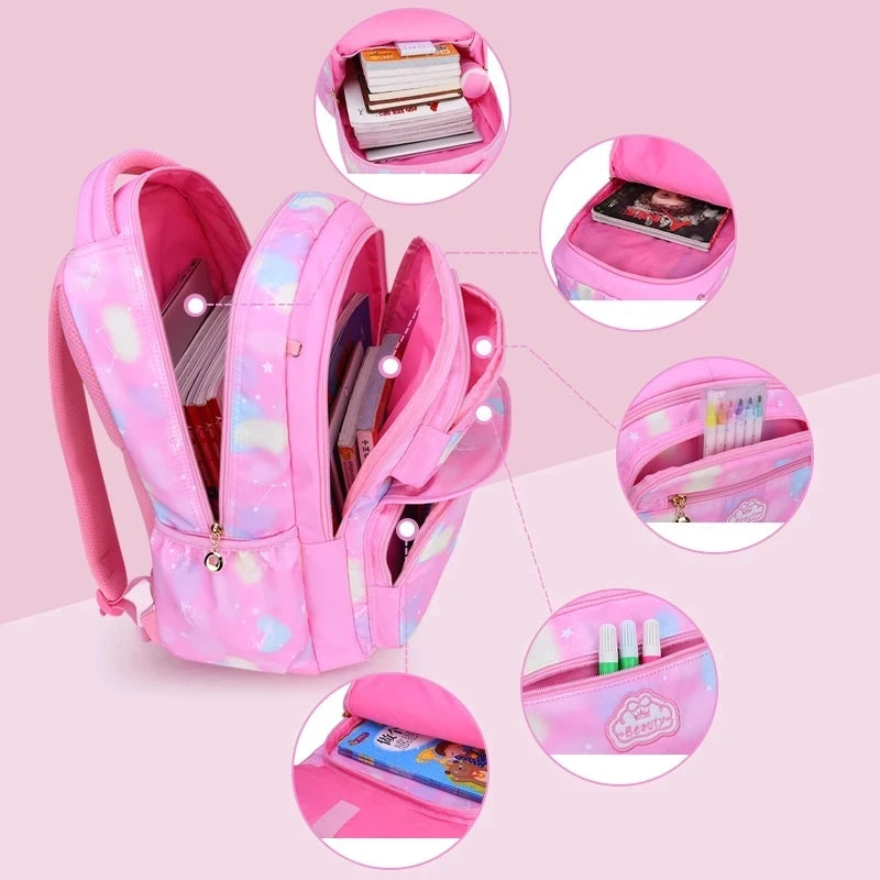 Backpack for Boys Schoolbag for Kids Children Teens Girls Elementary Middle Waterproof Lightweight Kid Bookbag Backpacks Daypack